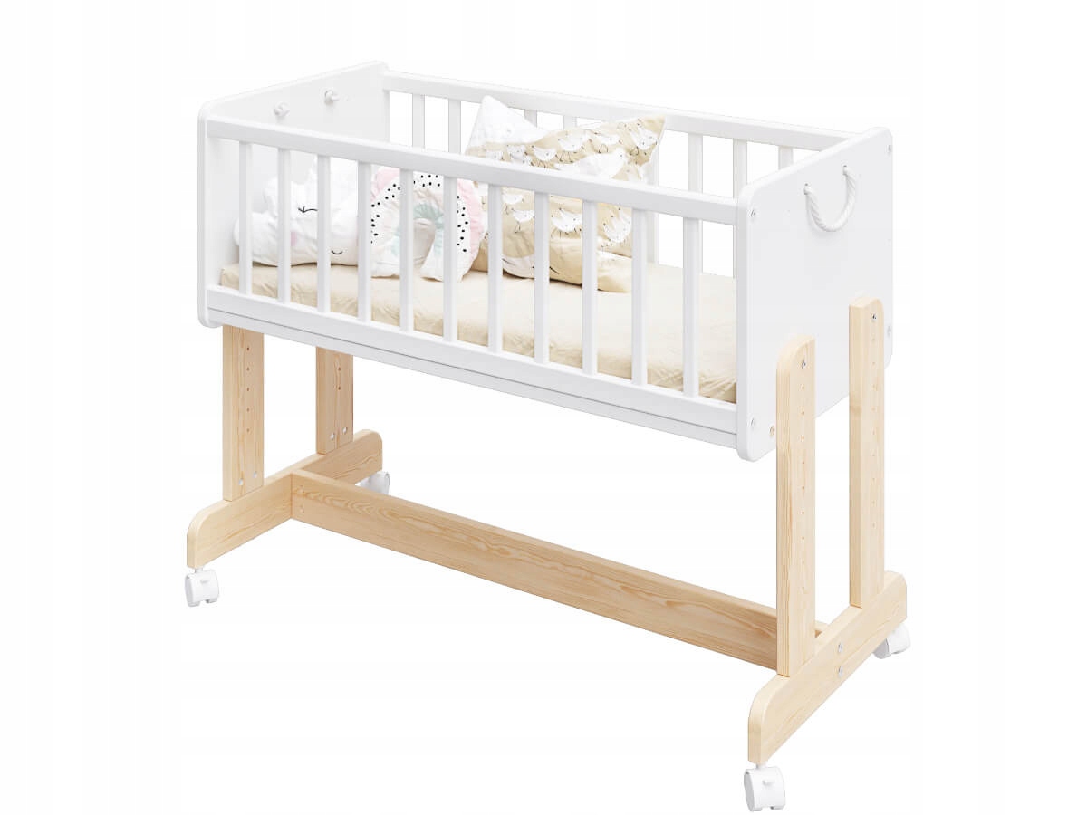 Łóżeczko dostawne 6w1 Leto 90x40 cm białe materac Marka Senmalucha