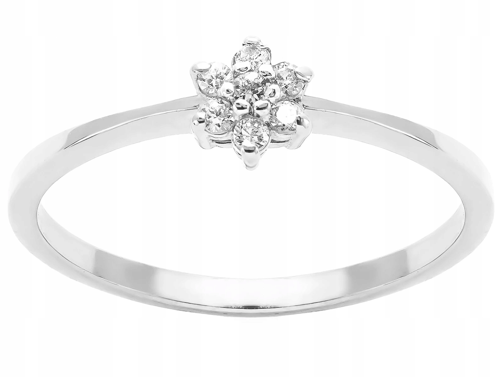 Tenký Prstýnek z bílého Zlato Ryzost 585