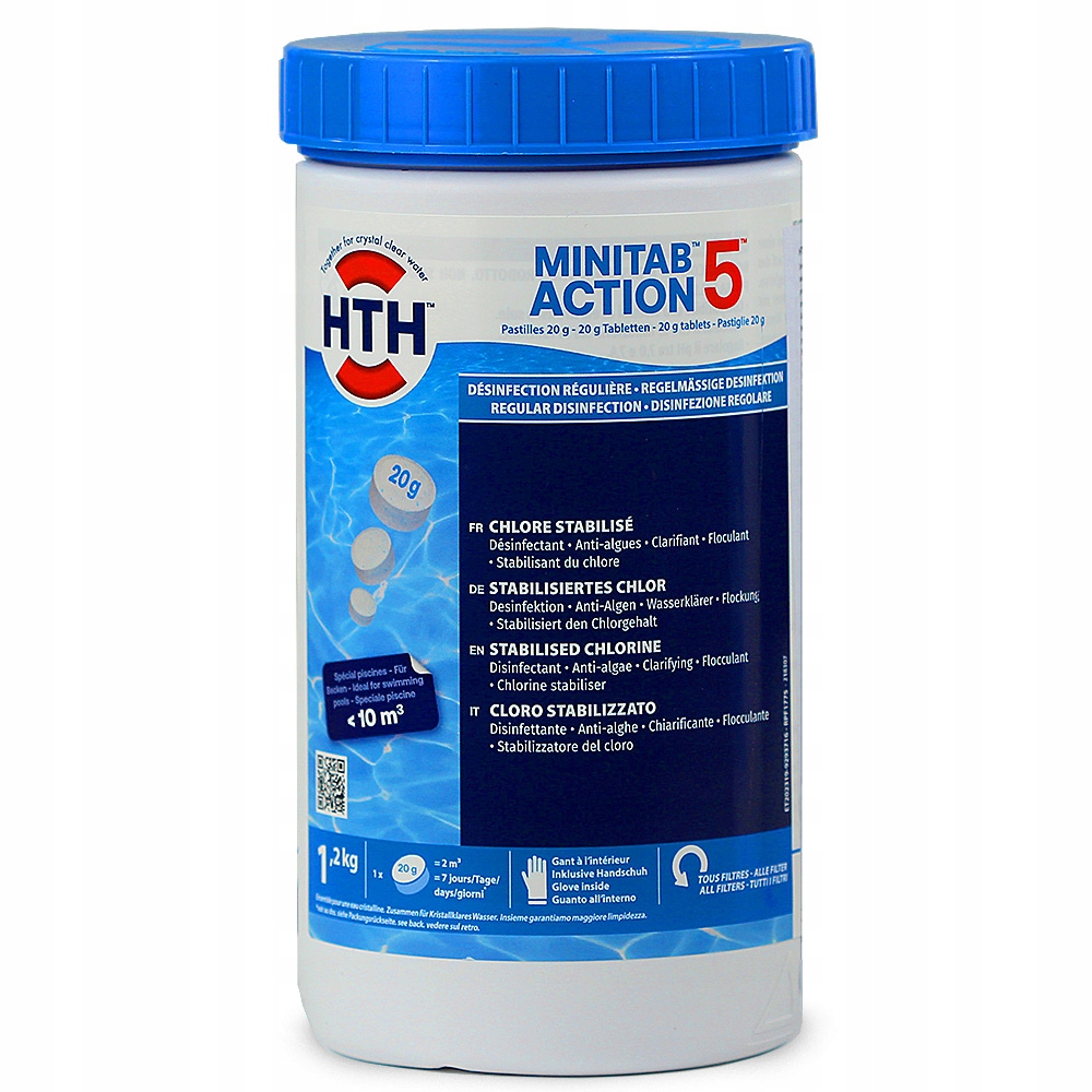 Hth Spa Wielofunkcyjny 5w1 Tabletki 20g anty glon Minitab Action 1,2kg