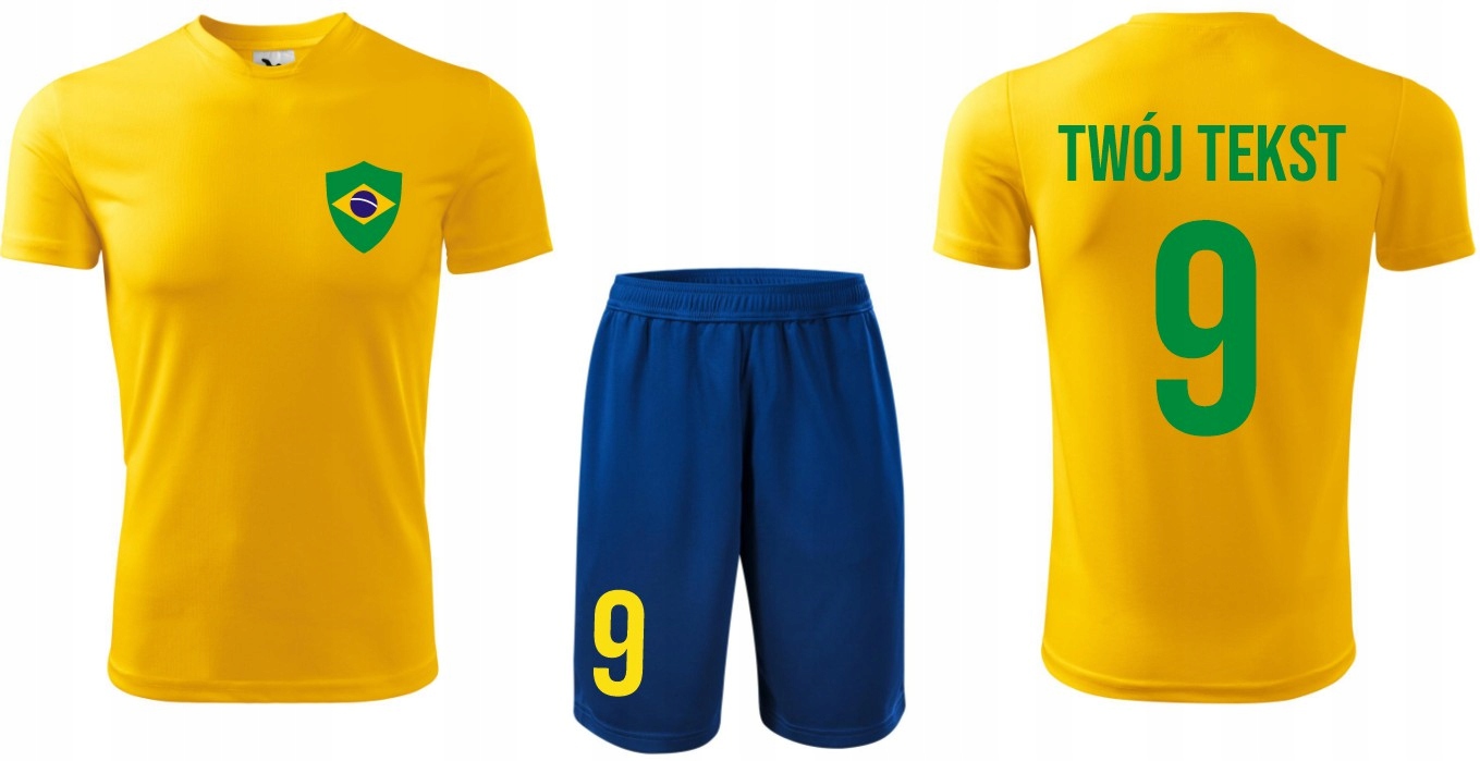 

Strój Piłkarski Brazylia Z Własnym Nadrukiem 134