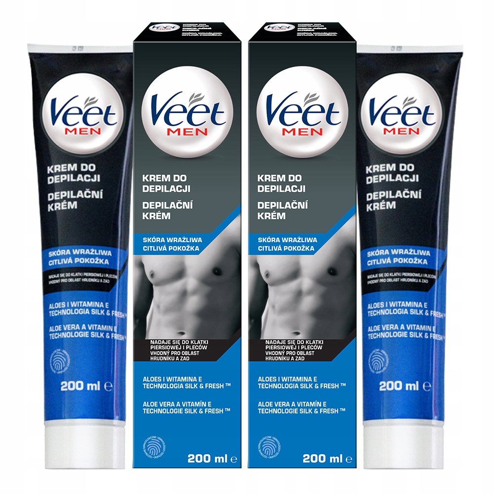

Veet Men Krem do Depilacji Skóra Wrażliwa 2x200ml