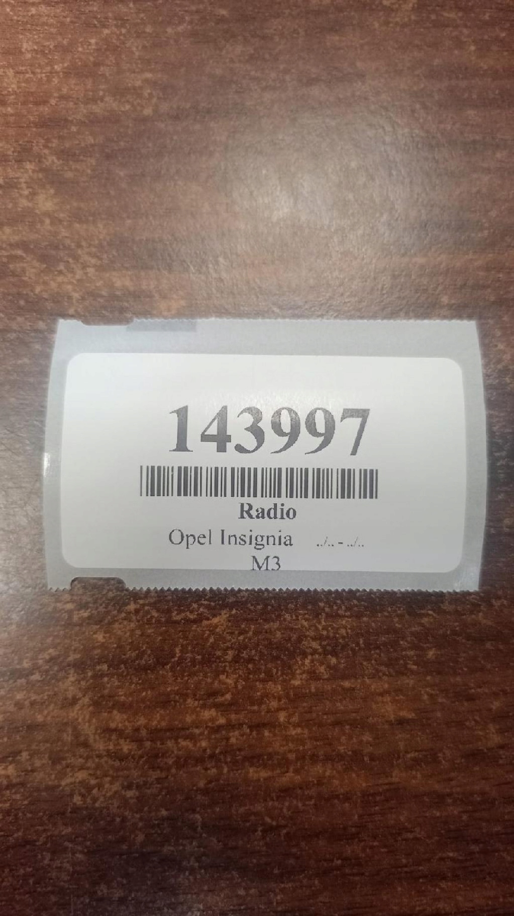 OPEL INSIGNIA RADIO 22739814