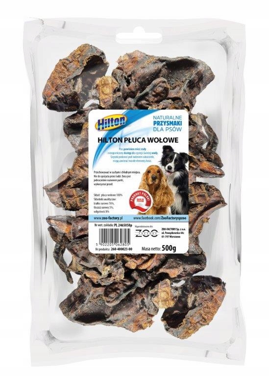 PRZYSMAKI DLA PSA HILTON PŁUCA WOŁOWE 500G
