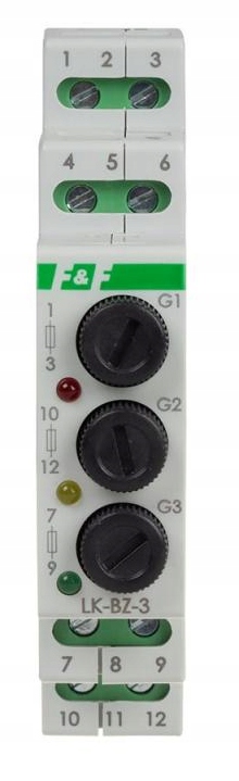 F&f Kontrolní Světlo Červeno-žluto-zelené 3x230V+N LK-BZ-3K