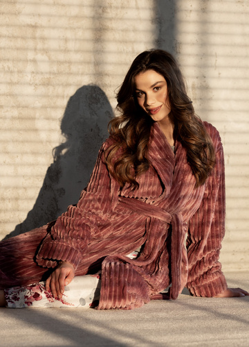 Dámský župan One And Only Long Ruby Rose Homewear 42