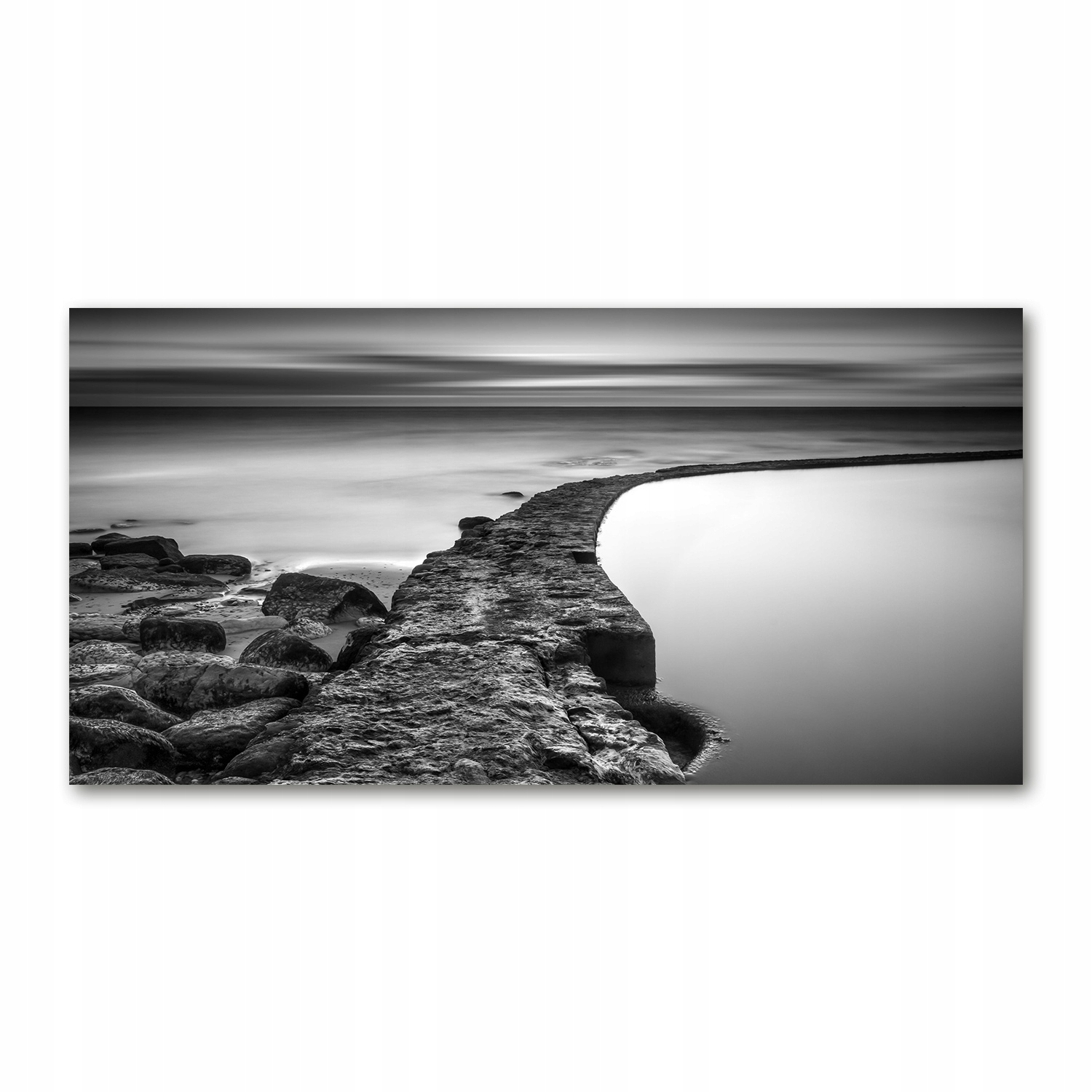 

Foto obraz szkło akryl Kamienista plaża 120X60 cm