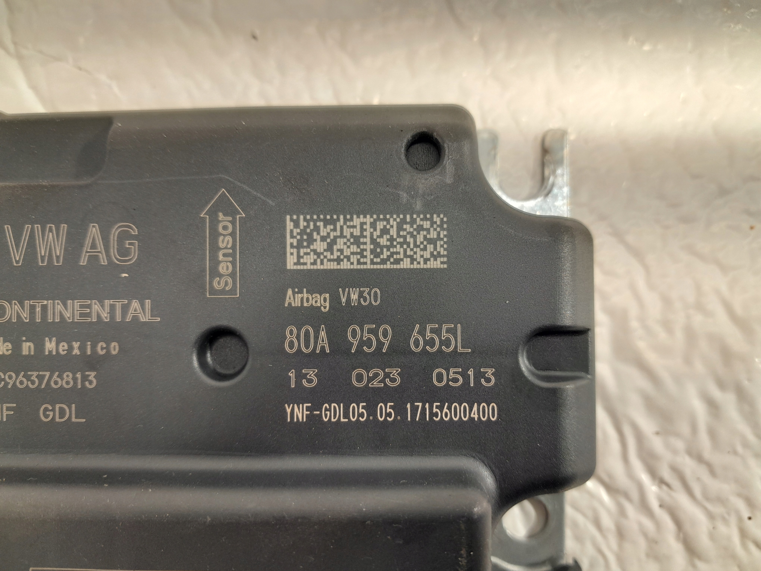 AUDI Q5 II 80A module control unit airbag USA 80A959655L