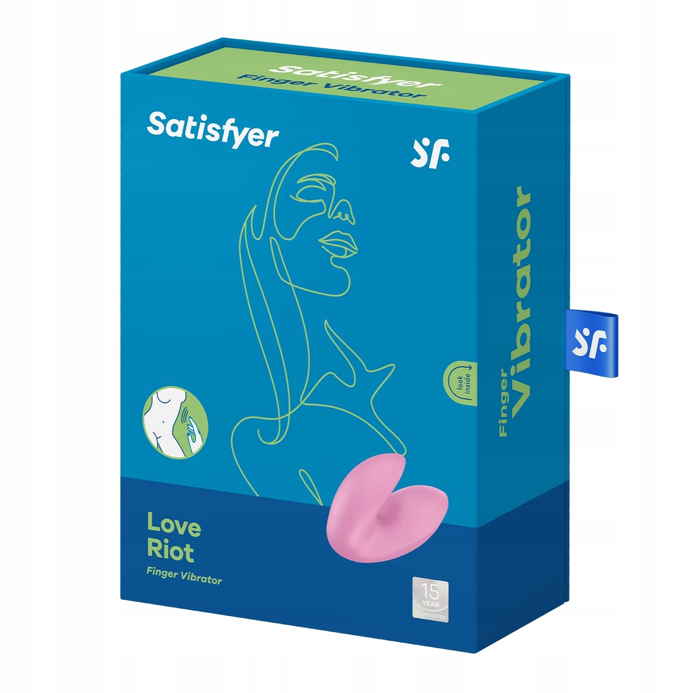 Satisfyer Love Riot Wibrator Na Palec, Wodoodporny, 12 Programów, Różowy — miniatura 4