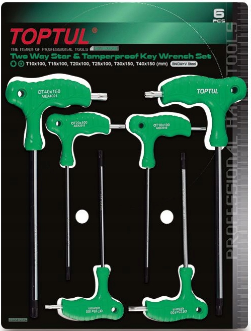 ZESTAW KLUCZY TRZPIENIOWYCH, PROFIL: TOR