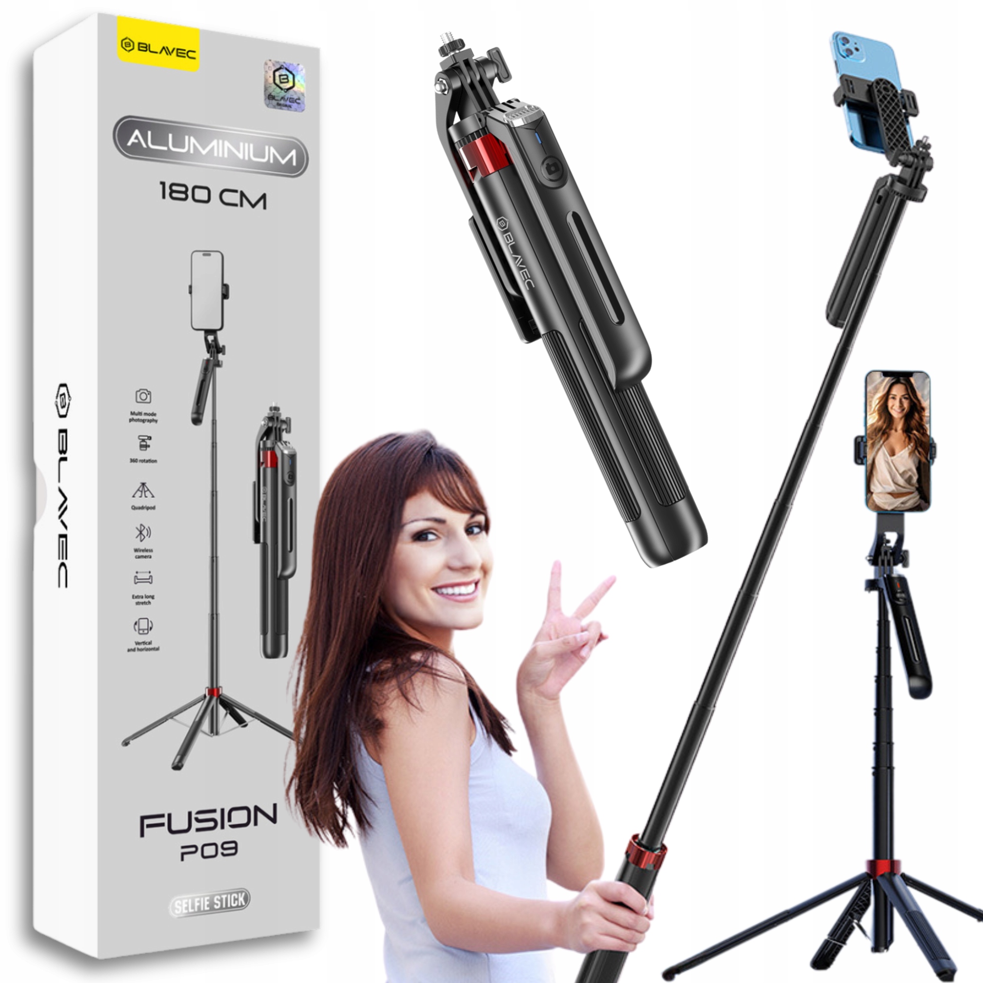 Statyw do Telefonu Tripod Kijek Do Selfie Stick do iPhone Samsung Pilot