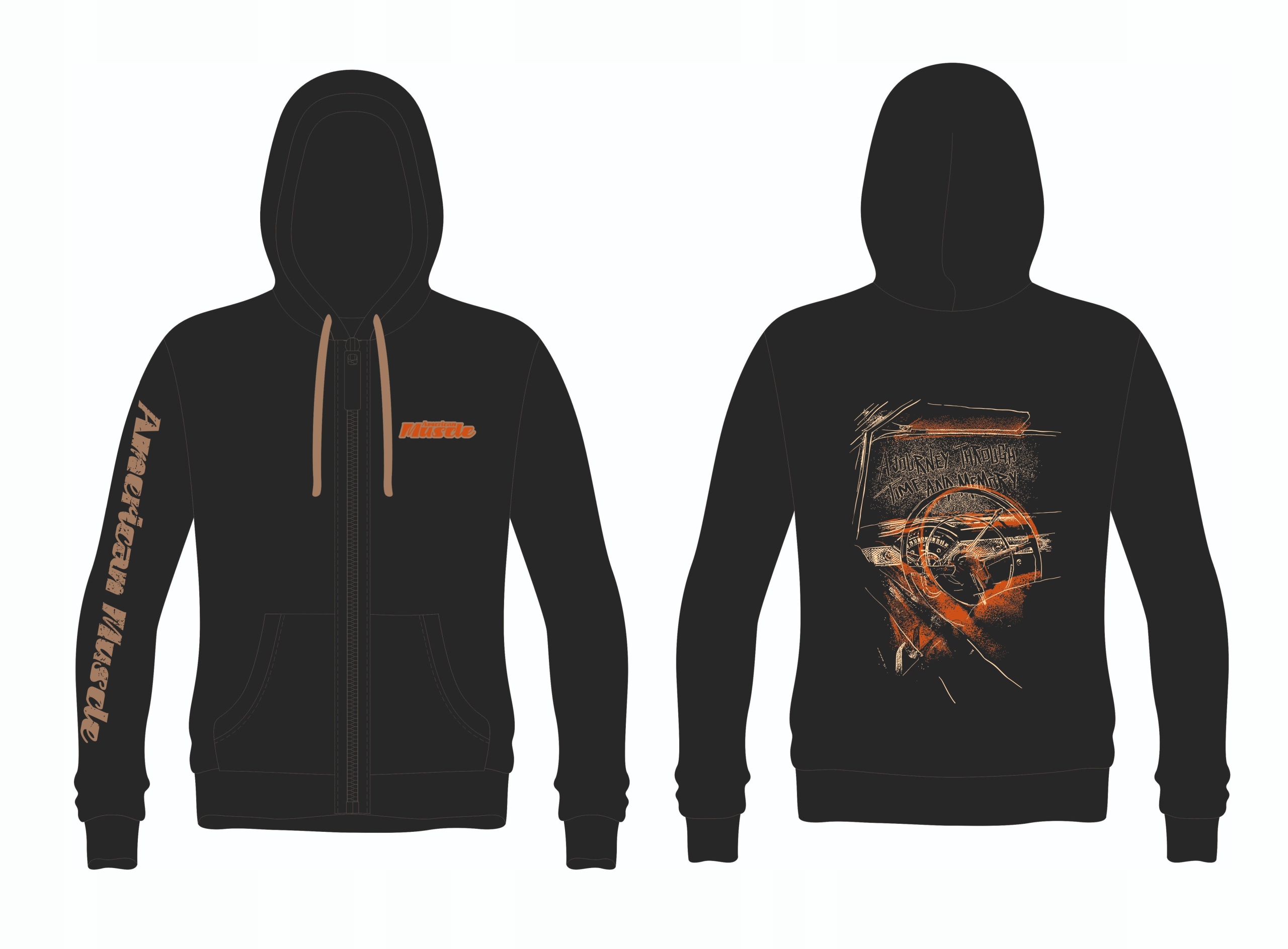 Mikina S Kapucí Rozepínací American Classic M