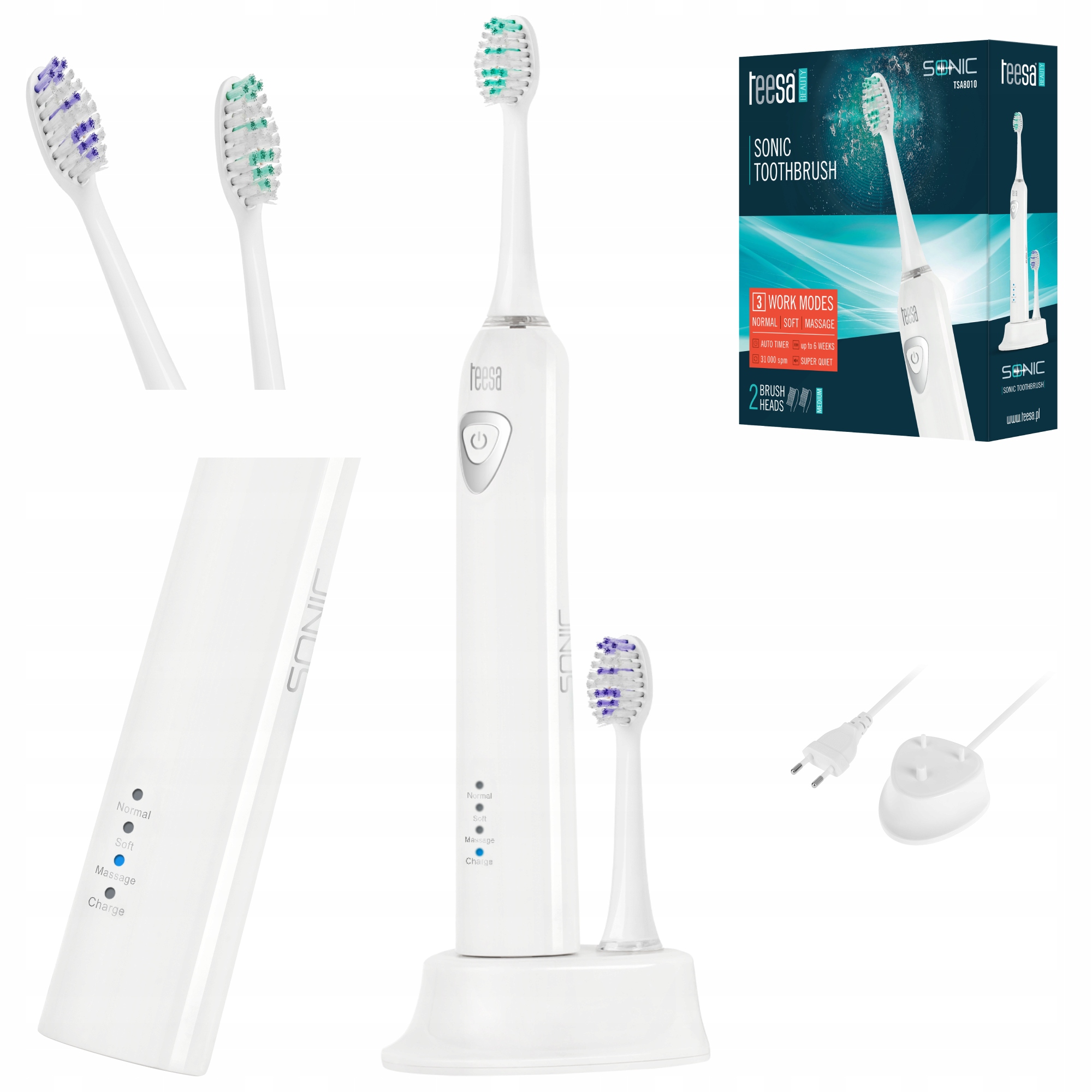Soniczna szczoteczka do zębów Teesa Sonic 65 dB