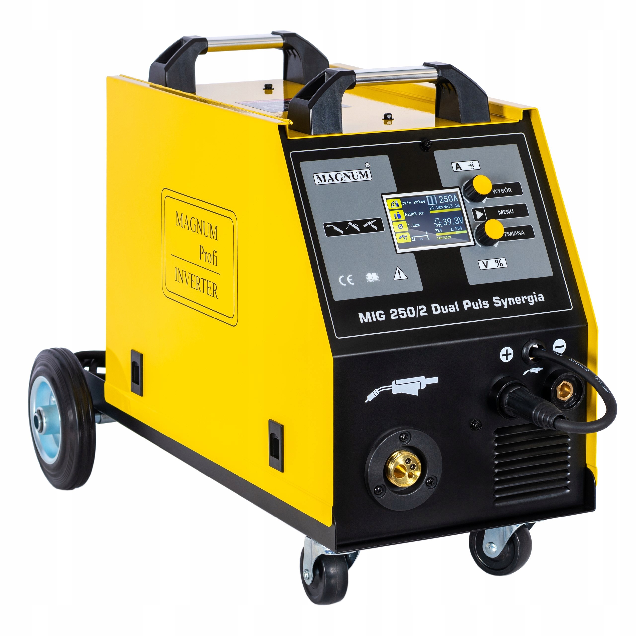 Svářečka Migomat Magnum Mig 250/2 Dual Puls Synergie 4X4 250A 230V/400V 4T