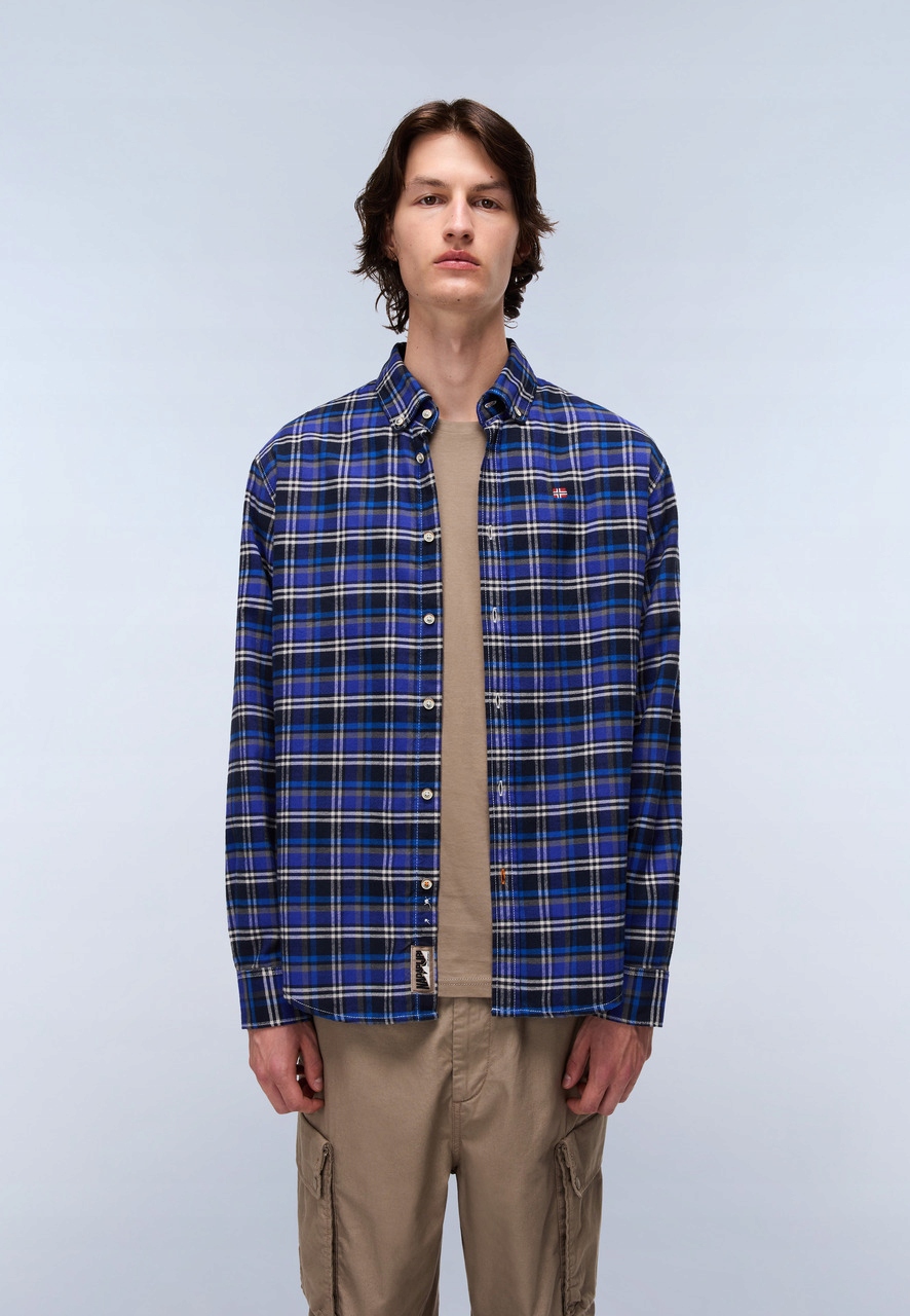 Napapijri Pánská kostkovaná košile Trekking 3 NA88TL Check Cbr XXL