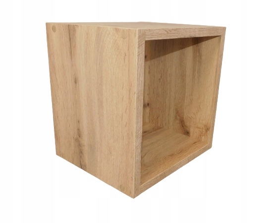 

Półka Dąb Wotan 30x30x25 Kwadrat Wisząca Kubik