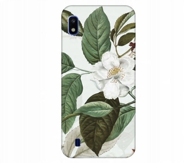 

Etui pokrowiec do Samsung Galaxy A10 Kwiat bialy a