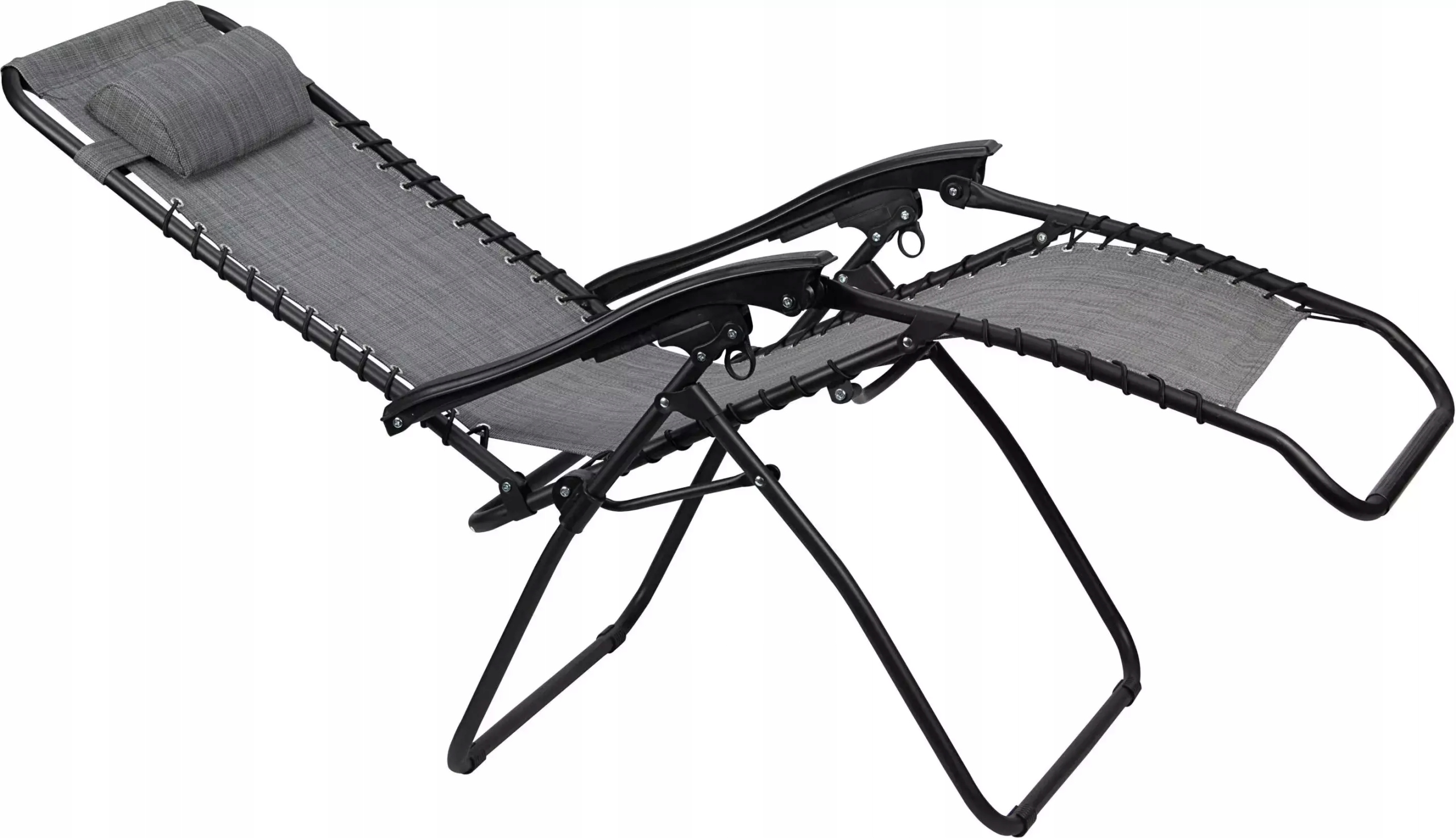 Leżak ogrodowy składany plażowy fotel z regulacją ABBEY Bellagio-112 125kg Kod producenta 21DY-GRI