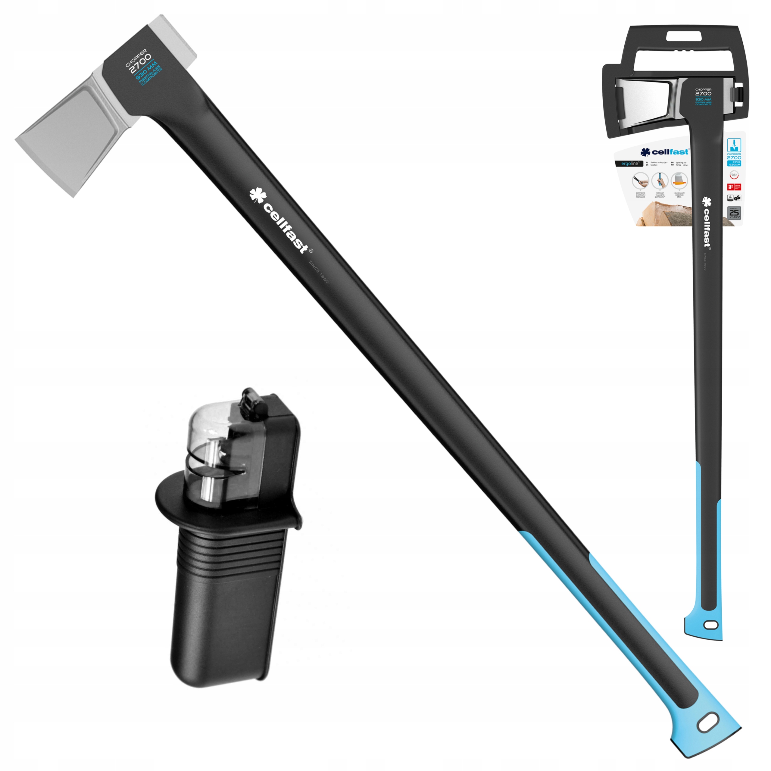 

Cellfast Ergo Siekiera Rozłupująca C2700 Ostrzałka