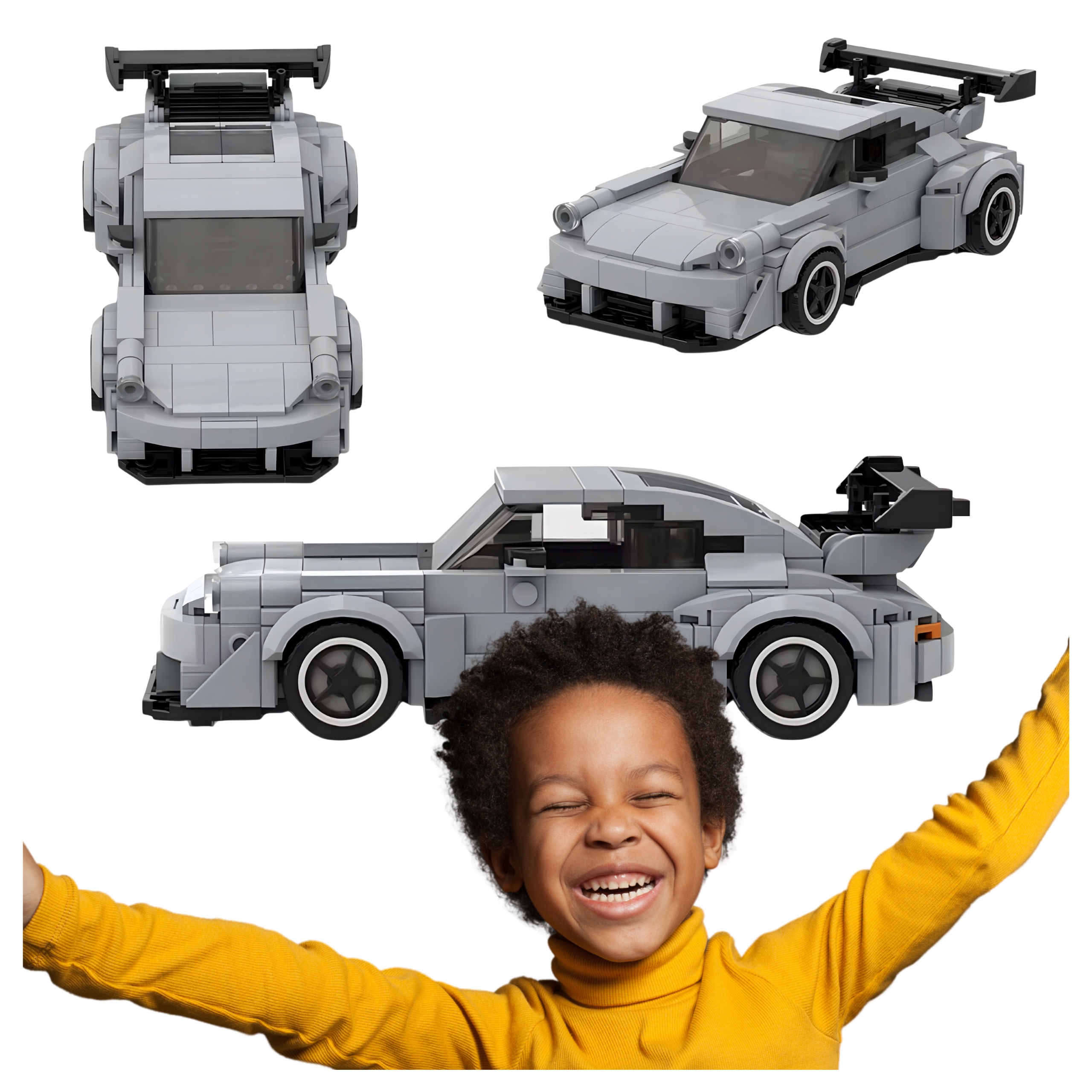 Klocki Konstrukcyjne DollasToys Do Składania Inspirowane Porsche 911 354el.