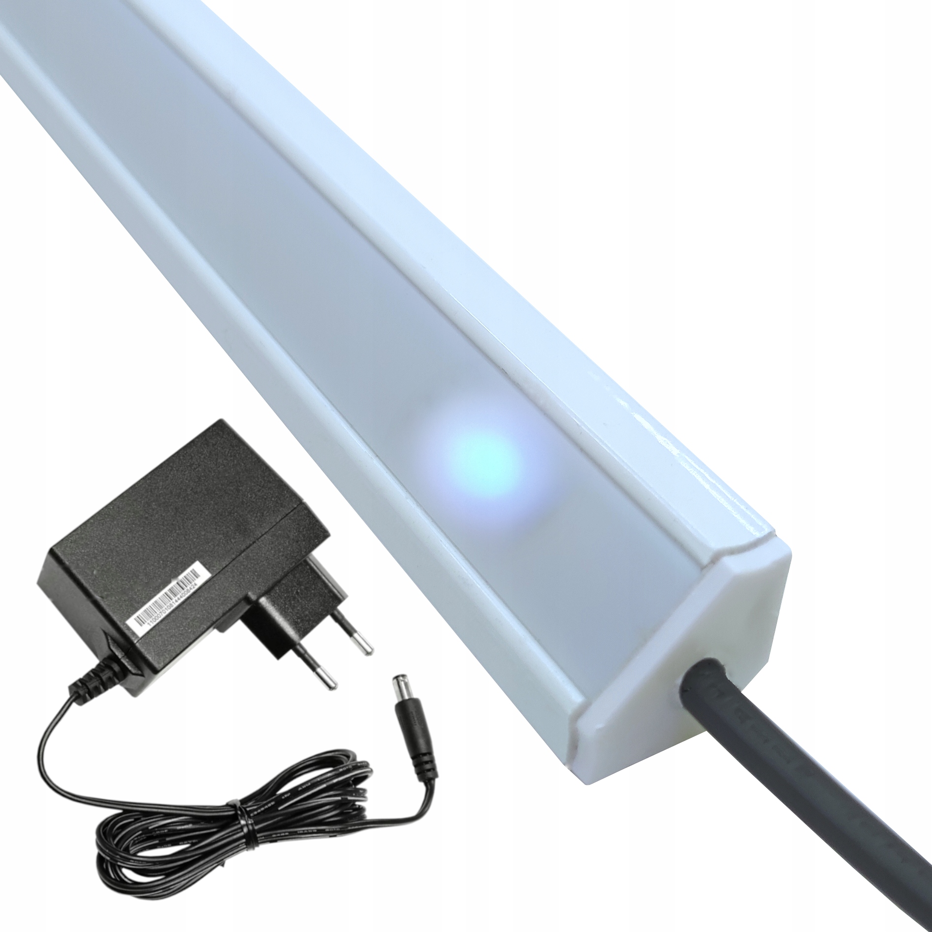 Listwa LED PODSZAFKOWA BIAŁA PREMIUM 1m NAROŻNE