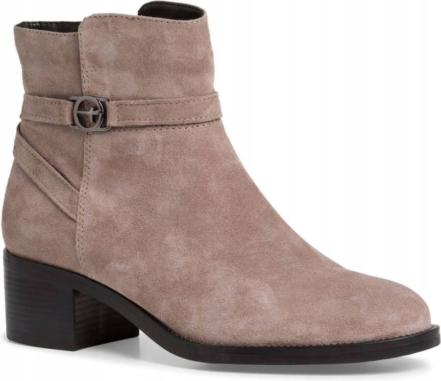 Tamaris Dámské Kotníkové Boty Béžové Se Zipem 39 Jof