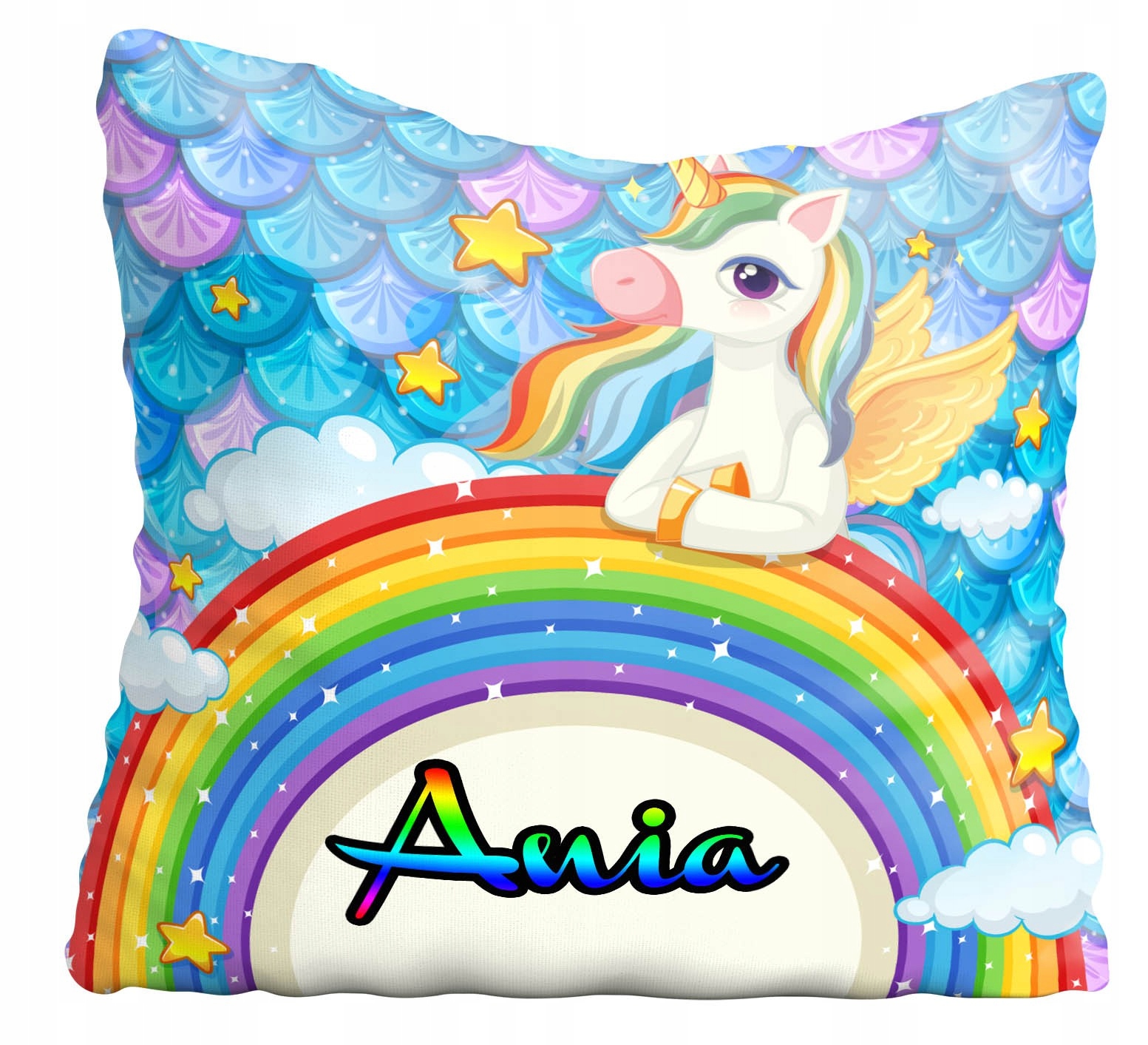 

Poduszka+poszewka jednorożec imię 40x40cm