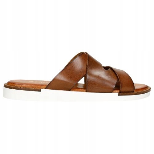 

Buty Wojas Klapki damskie skóra brązowe r. 38