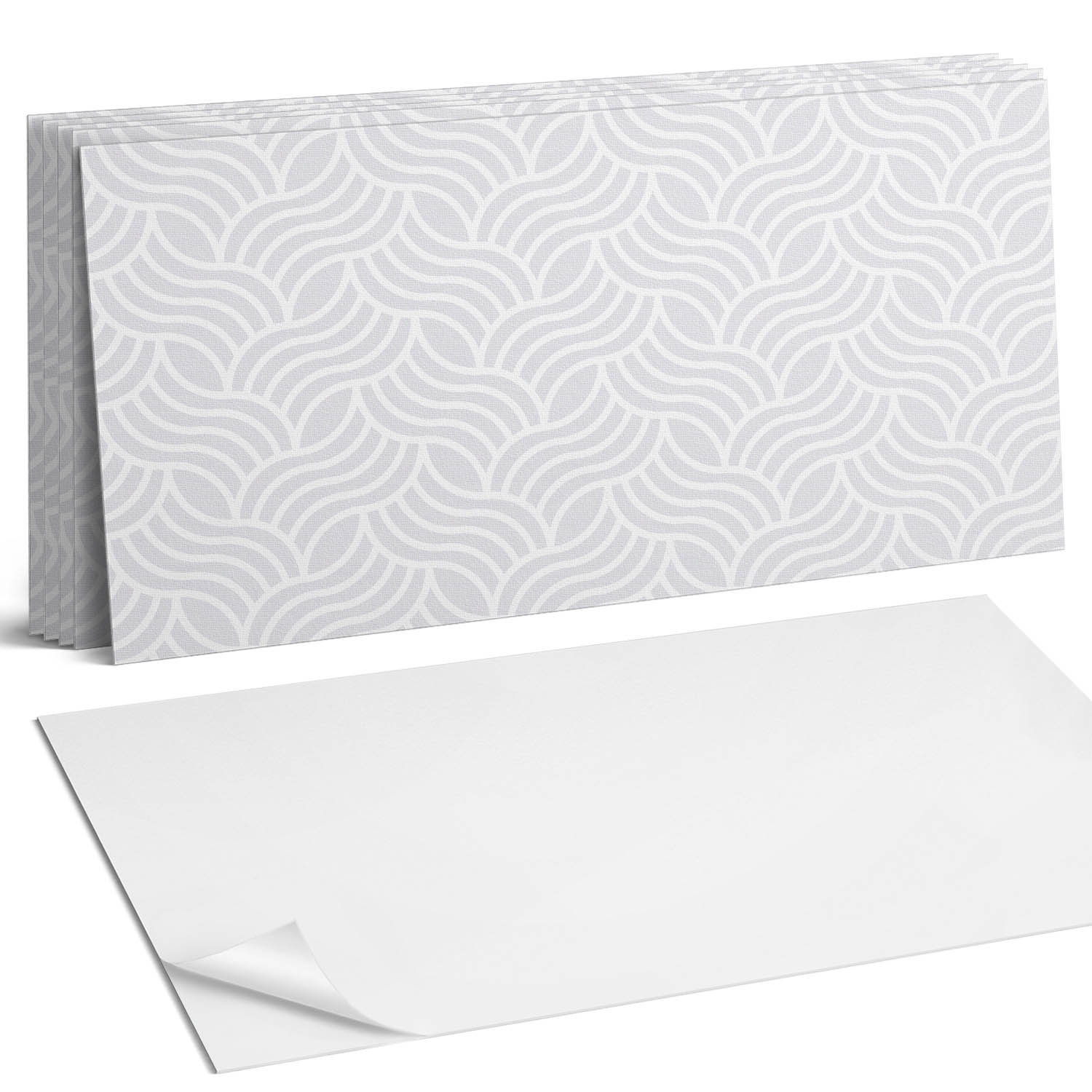 Sada vinylových dlaždíc z Pvc Vzor vĺn v kompaktnom usporiadaní 6 x 60 x 30 cm