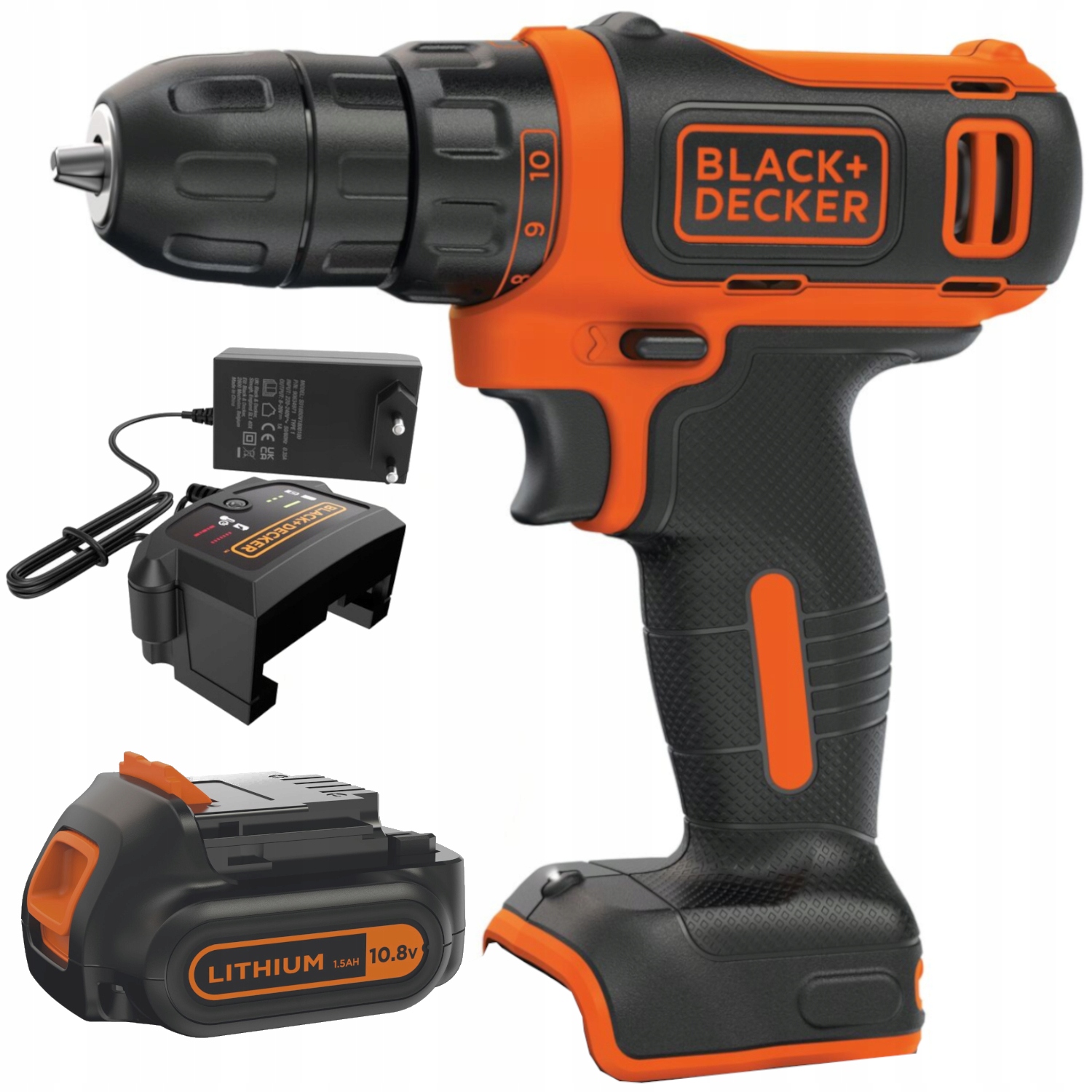 Black Decker Wiertarko-wkrętarka akumulatorowa 10,8V Aku 1,5Ah Ład BDCDD12