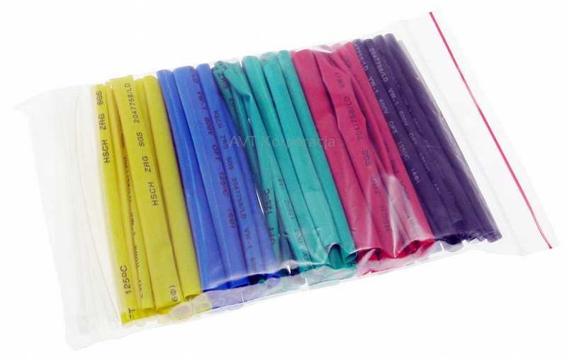 Zestaw koszulek termokurczliwych 120x10 cm, Talvico, HST-120B