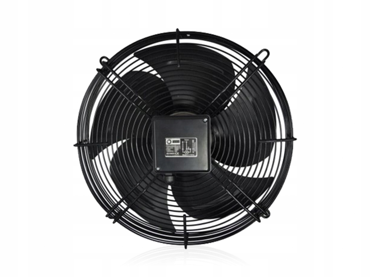 Průmyslový ventilátor do 80 °C se síťkou IP44, 3500 m³/h, odvětrání 400 mm