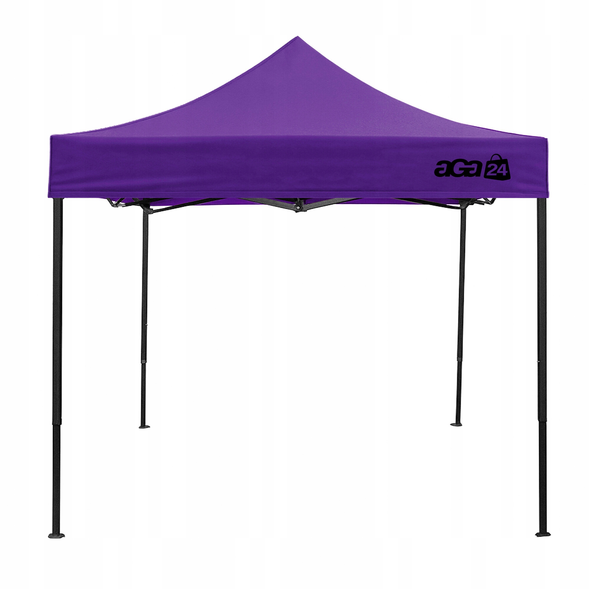 Aga Predajný stánok bez bočníc 3×3 m Fialový