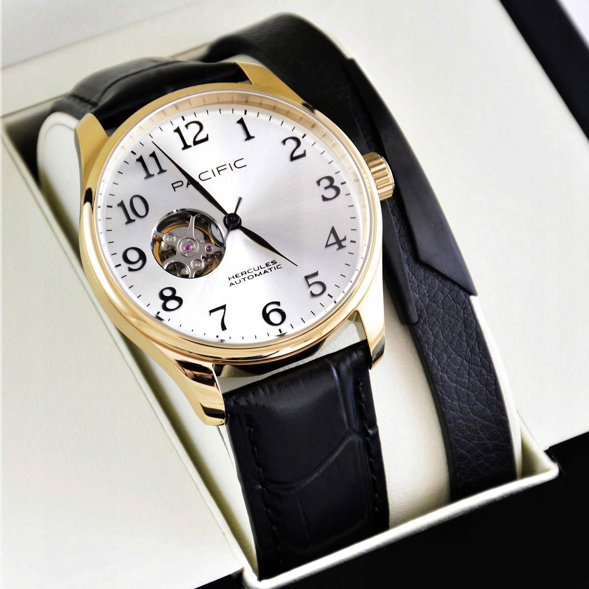 Pánské hodinky Pacific Automatic Seiko NH38 náramek 10ATM