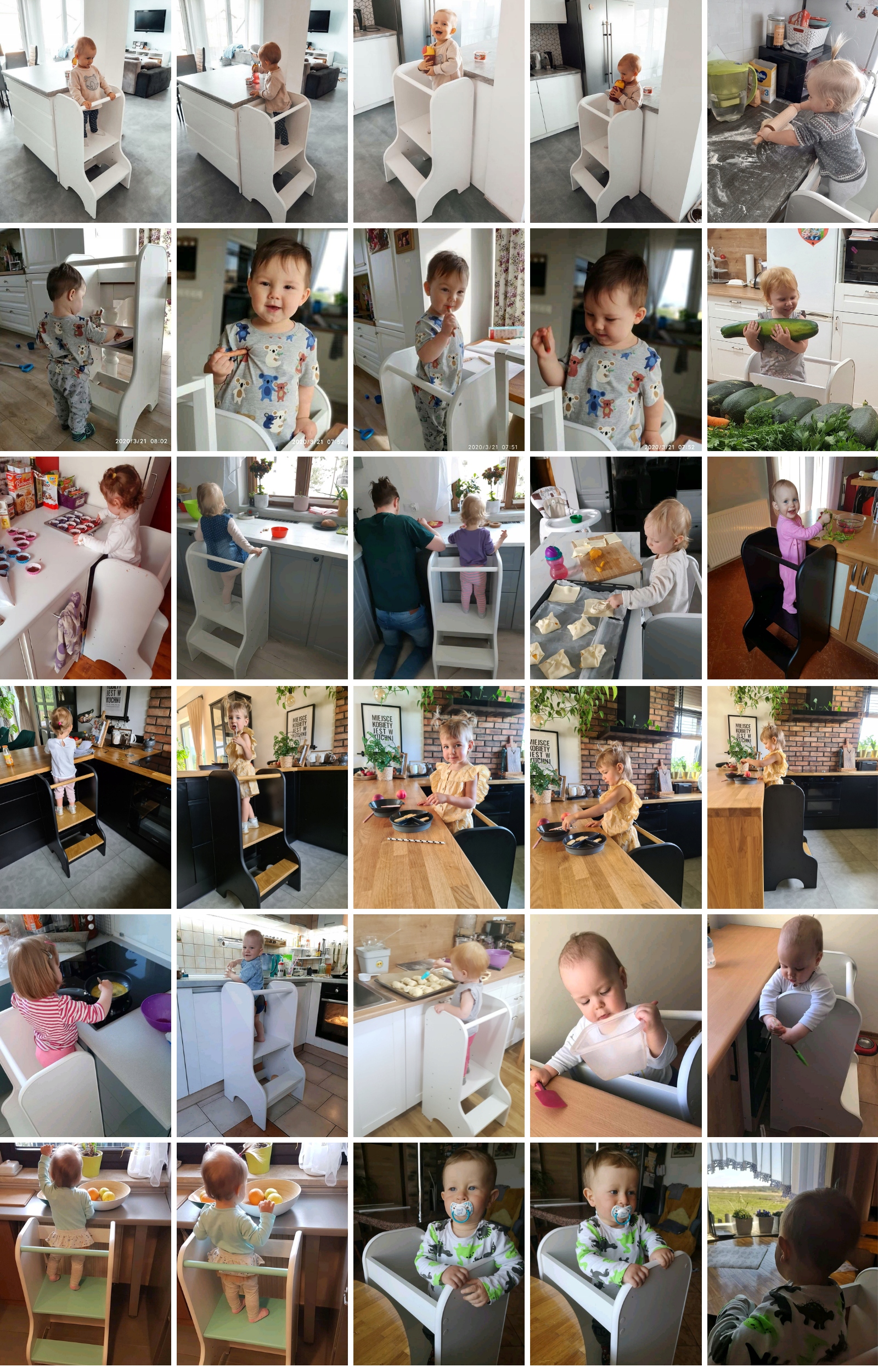 Drabek Kitchen helper Pomocnik kuchenny Biały Szerokość mebla 40 cm