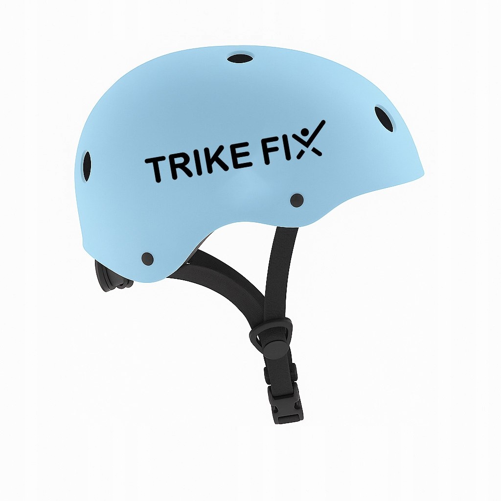 Kask rowerowy dla dziecka Trike Fix dziecięcy regulowany Led M 55-58cm nieb