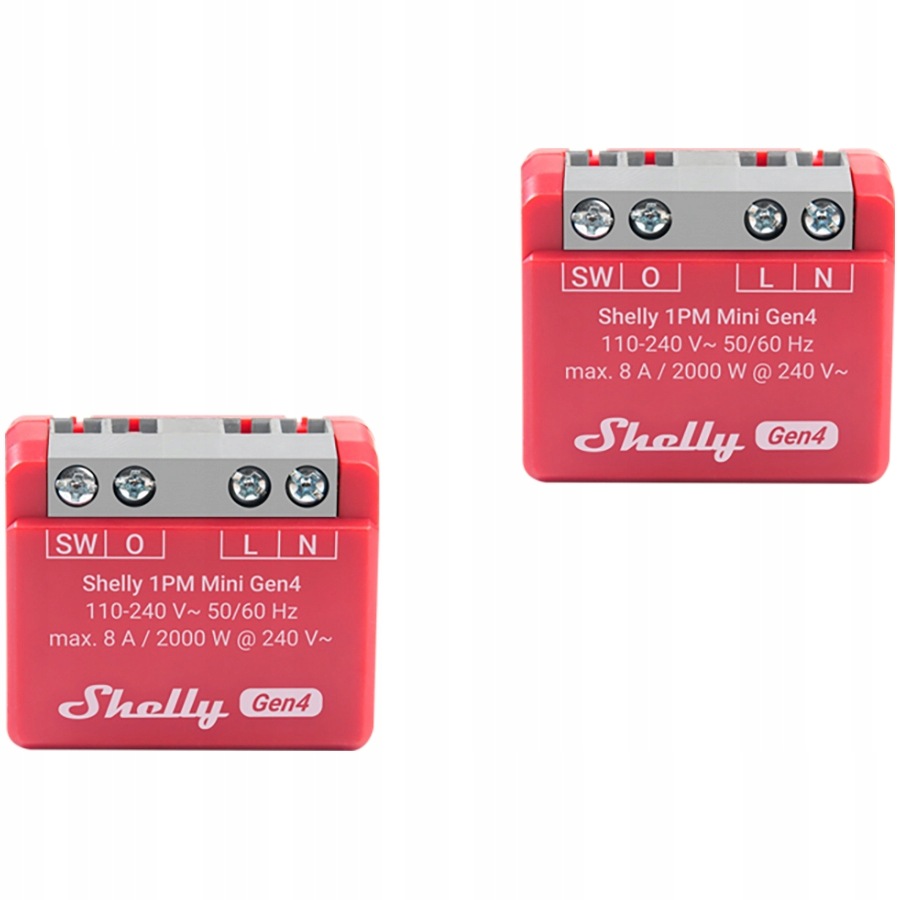 Shelly 1PM Mini GEN4 Mini Modul Smart Home 2 Pack Pre Inteligentnú Domácnosť