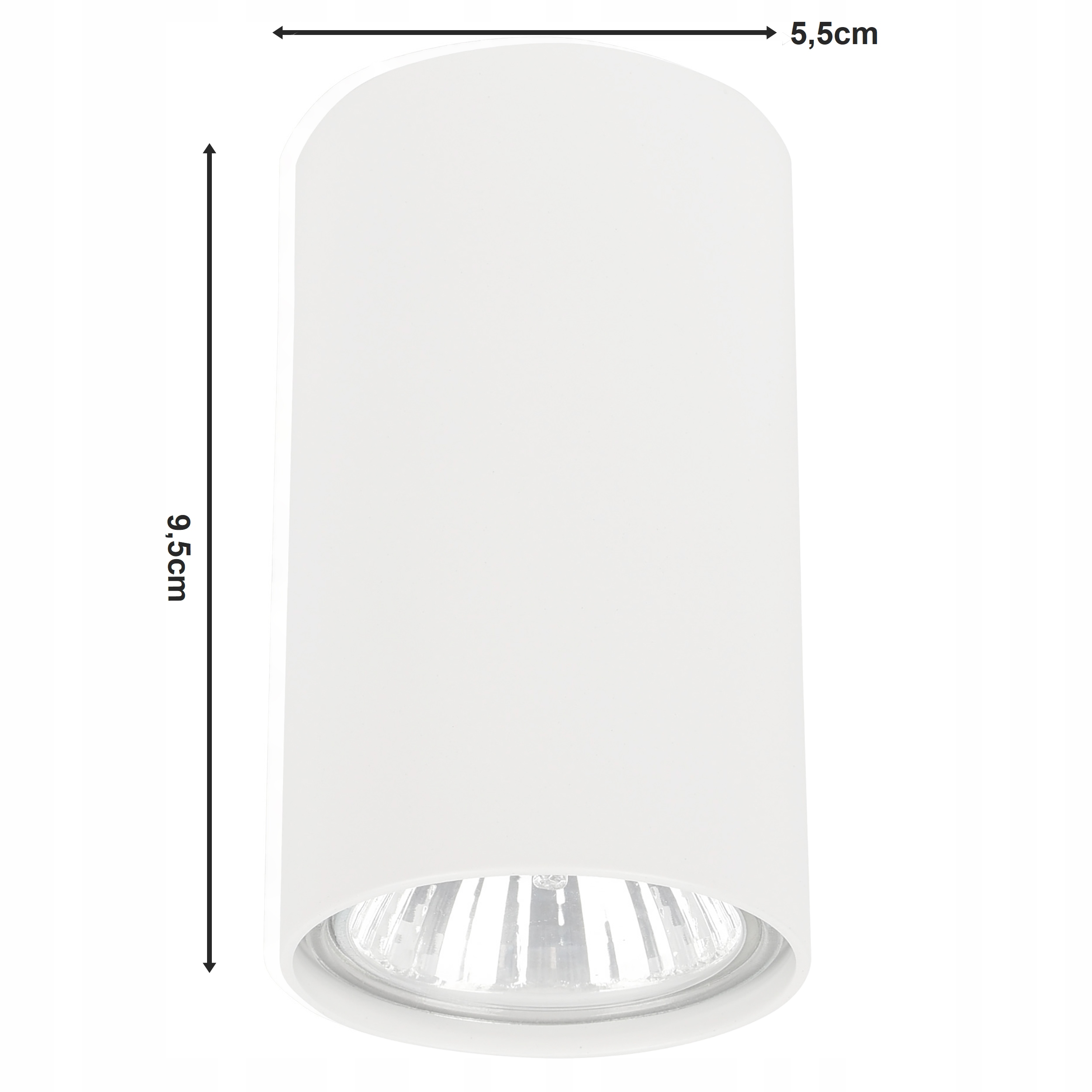 OPRAWA NATYNKOWA HALOGENOWA TUBA LED Biała Gu10 Marka Led-lux
