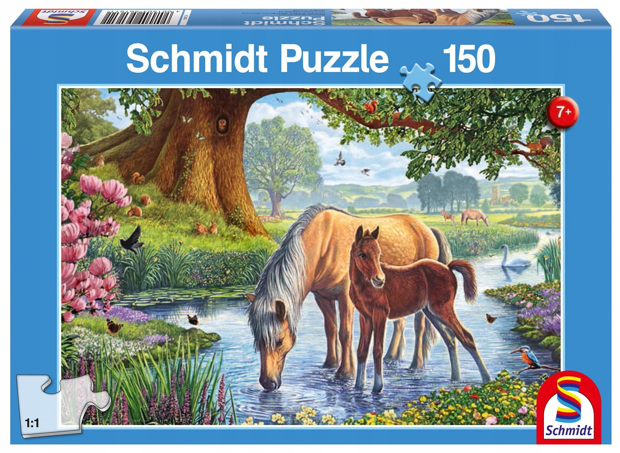 Schmidt Puzzle 150 el Konie przy strumieniu