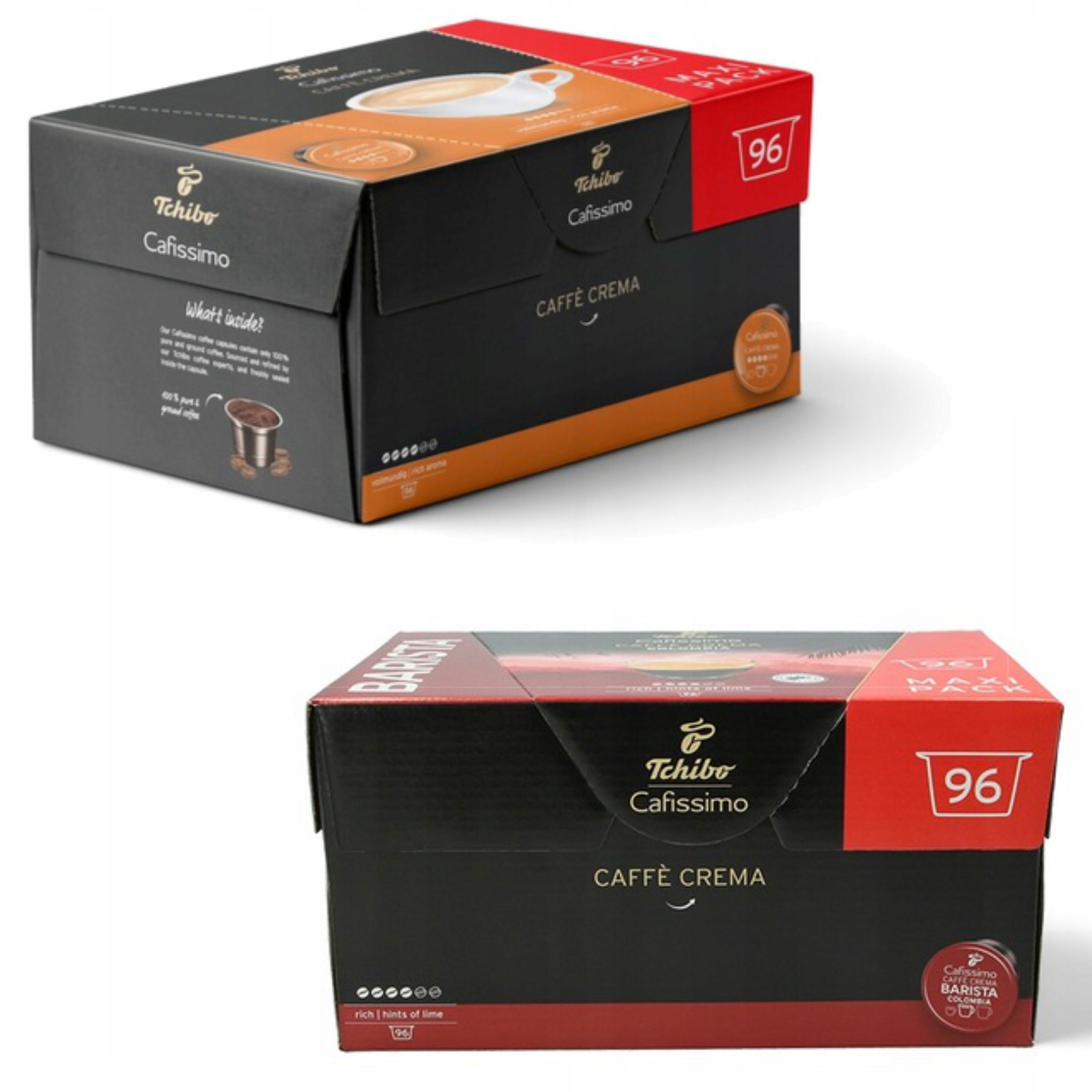 Tchibo Cafissimo Crema Rich Aroma 96 Kap. Arabika Colombia 96 Kap. Zestaw