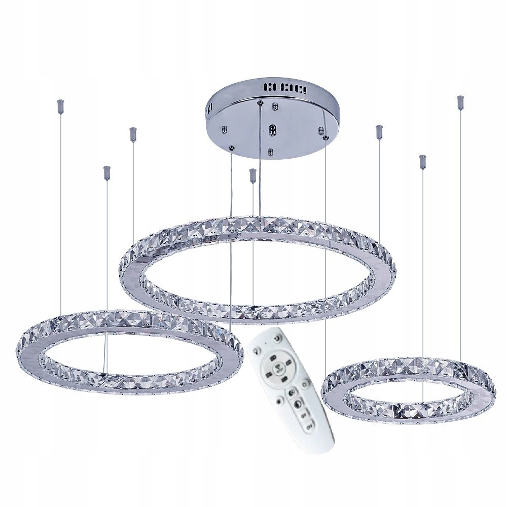 Led stropná lampa Wiki krištáľ Zlaté variabilné svetlo, diaľkový ovládač, luster