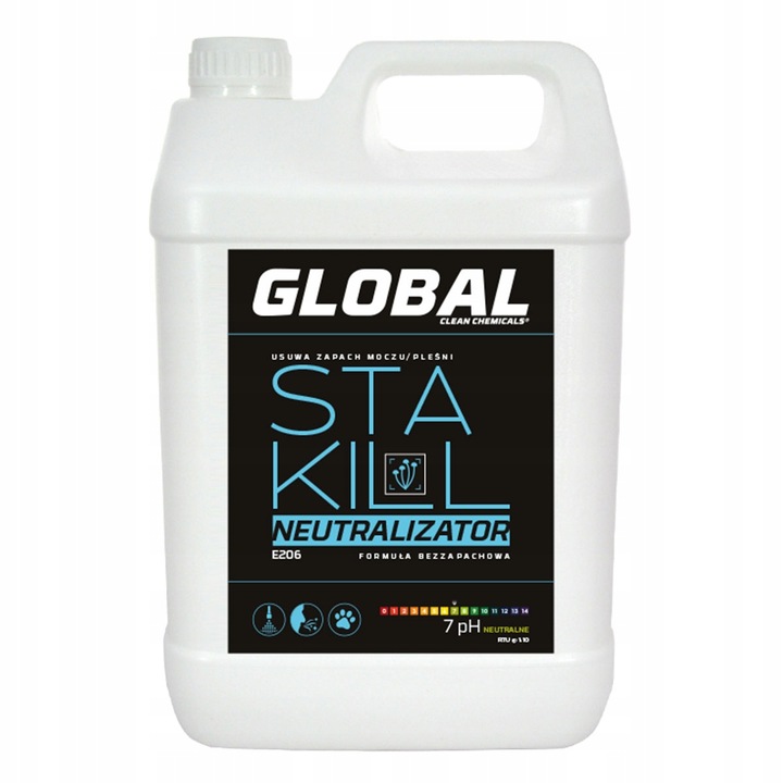 Levně Global Sta Kill E206 5L Tekutina 2v1 pro odstraňování plísní, moči a zvratků