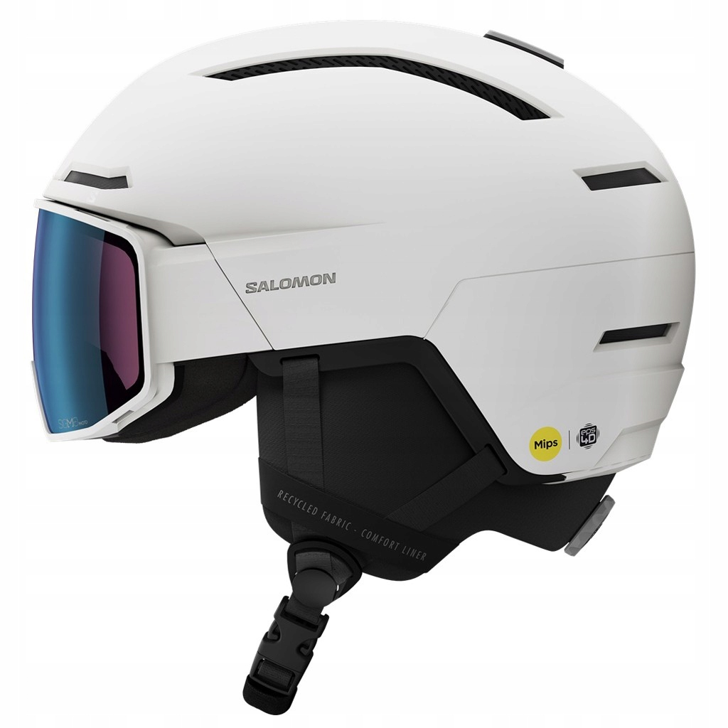 Lyžařská helma Salomon Driver Pro Sigma Photo Mips Bílá, velikost M (56-59 cm)