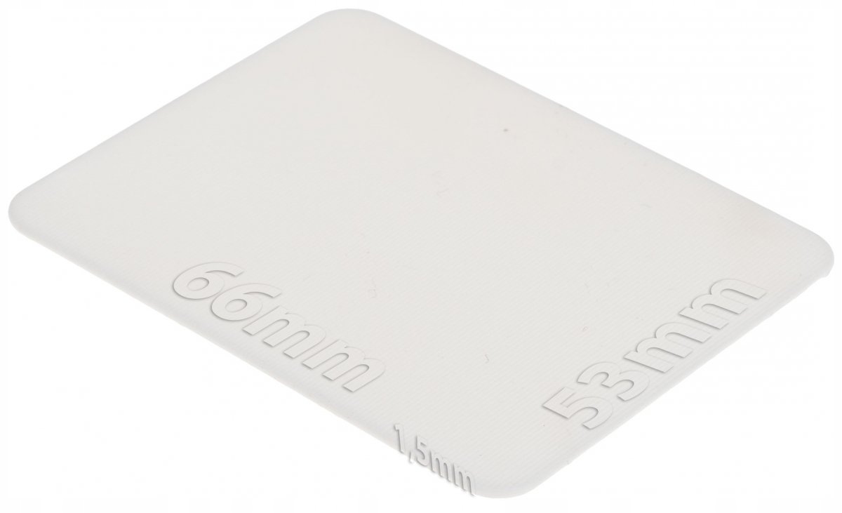 Podložky 66x53x1,5 mm pro montáž závaží 1000ks