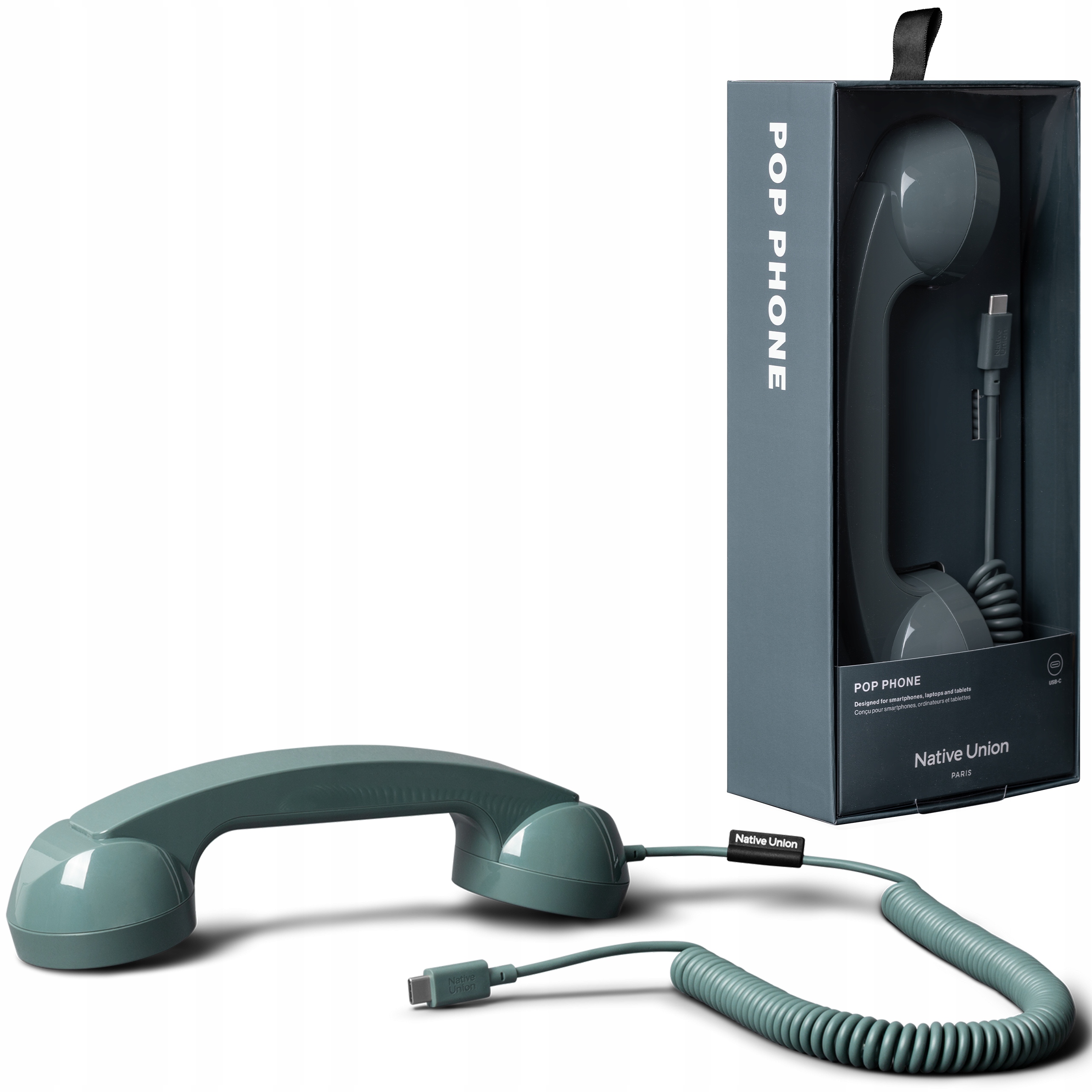 Native Union Pop Phone Retro Słuchawka Telefoniczna Usb-c do Połączeń