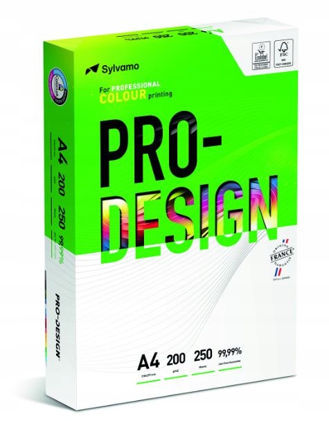 

Papier ksero A4/250 200G Pro-design A++ 1 Ryza