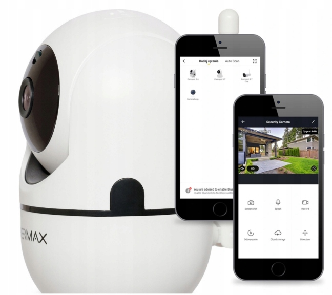 Kamera Chůvička Elektronický Obraz Mikrofon Monitorování Domu Psa Kočky Wifi Sd