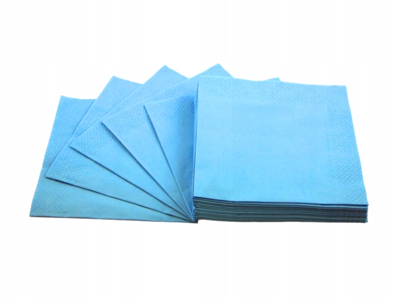 

Serwetki 33x33 błękitne składane niebieskie 20szt.