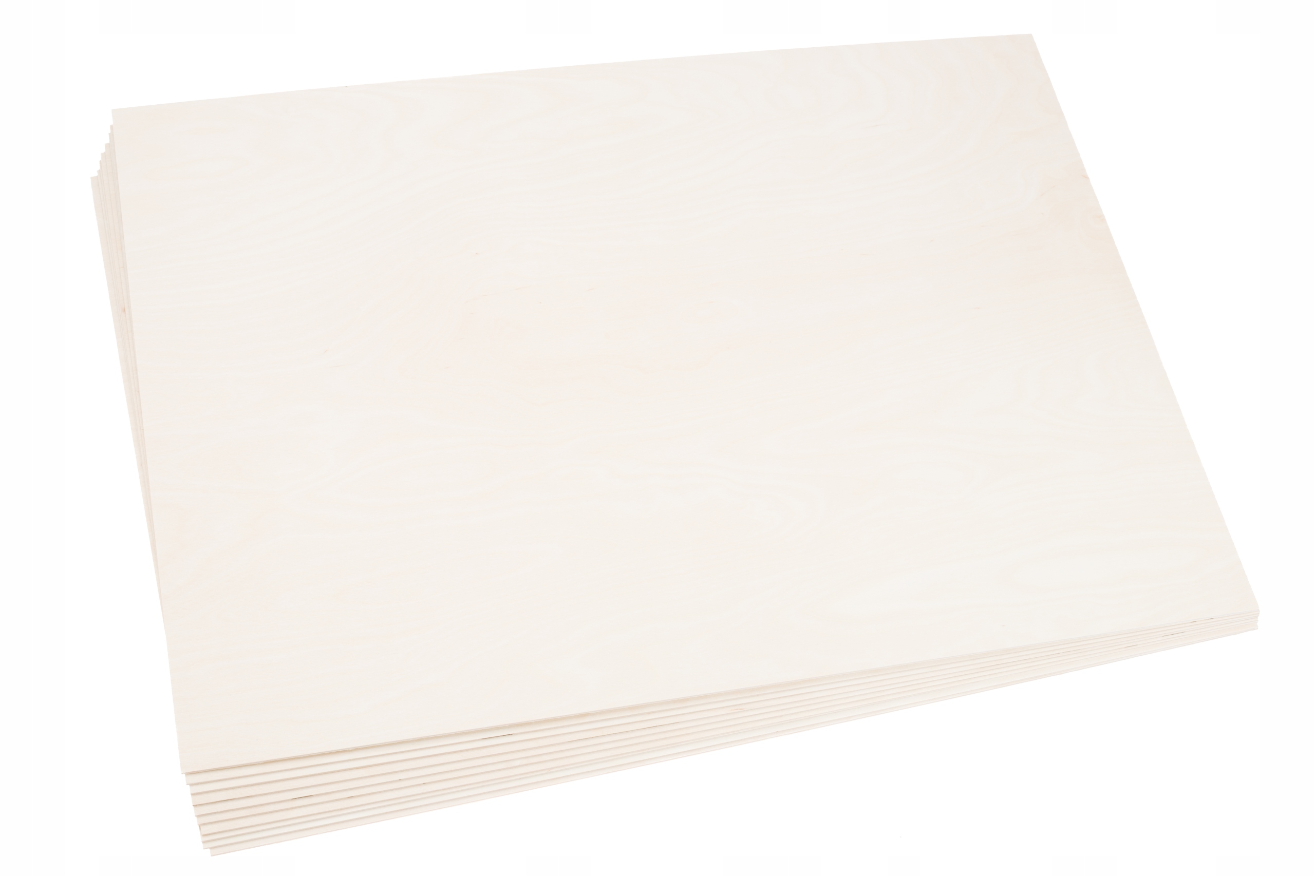 10 x Břízová překližka – 3 mm – 70 x 50 cm – Onlywood