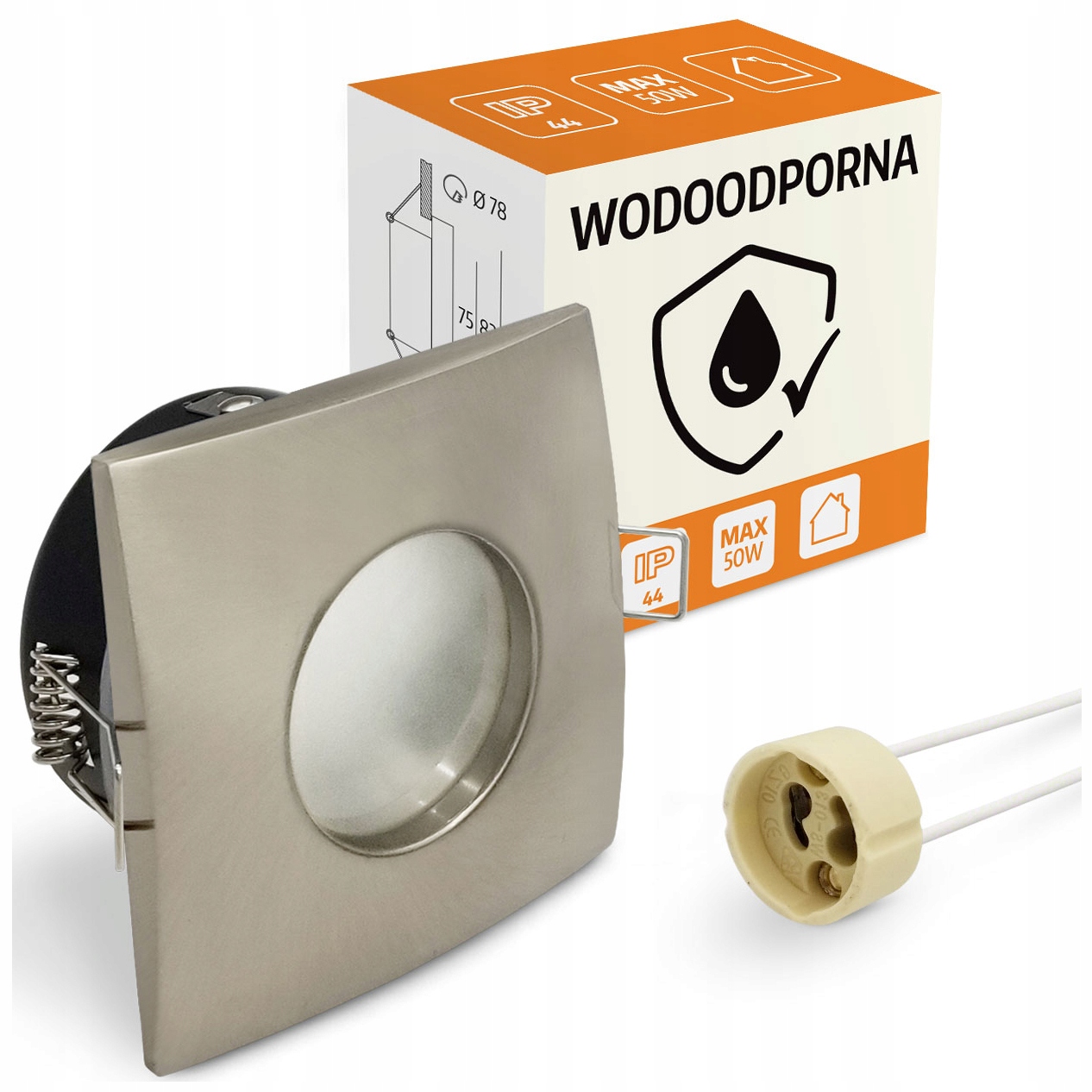 

Oprawka Oczko Halogen do Podbitki Zewnętrzne Chrom