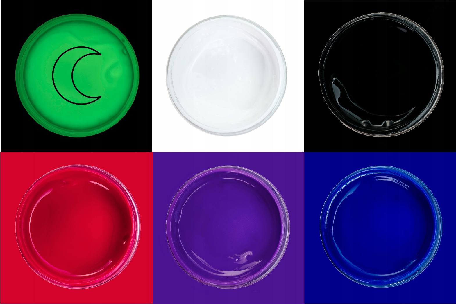 SUPER ZESTAW do malowania tkanin ciemnych + WLEPY Kod producenta ZEST_6x50_TC_GALAXY